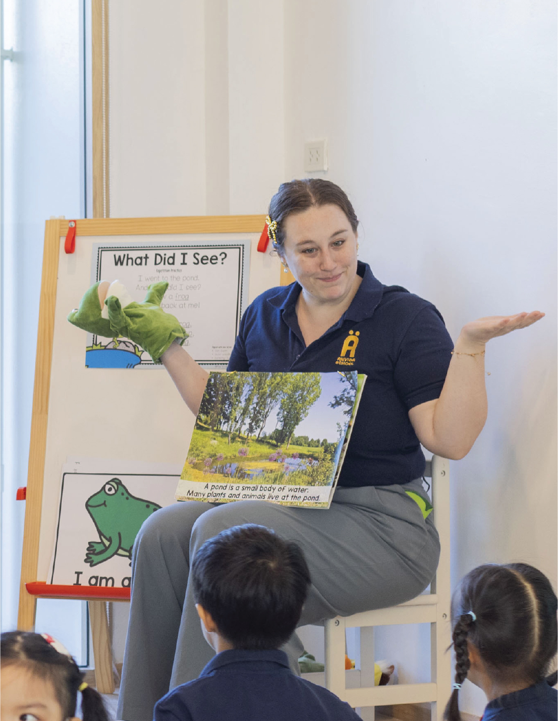 Students enjoying outdoor play at Anvida School